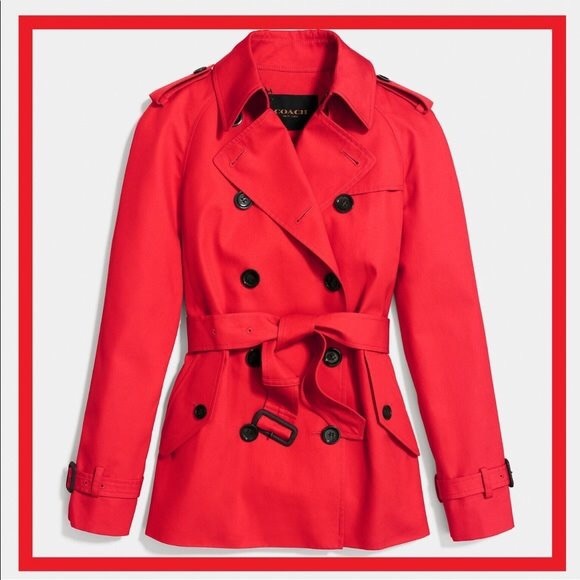 Coach Jackets & Blazers - Coach Short Trench Coat